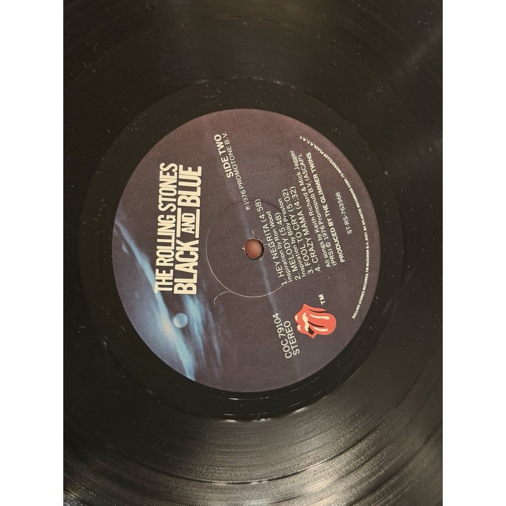 Rolling Stones Black And Blue LP COC 79104 Complete Original Inner - Picture 7 of 14